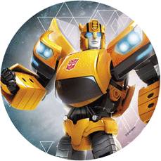 Fondánový list 21cm Transformers Bumblebee