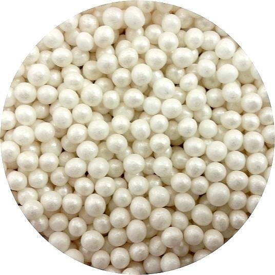 Cukrové perly bílé perleťové (1,2 kg)
