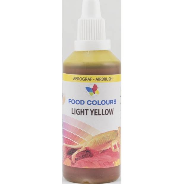 Airbrush barva Food Colours Light Yellow (60 ml) WS-La-0022 dortis