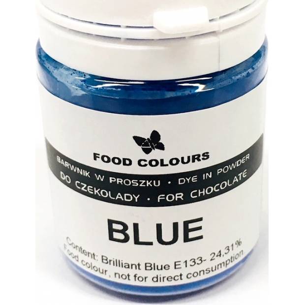 Prášková barva do čokolády Food Colours Blue (20 g) WS-P-220 dortis