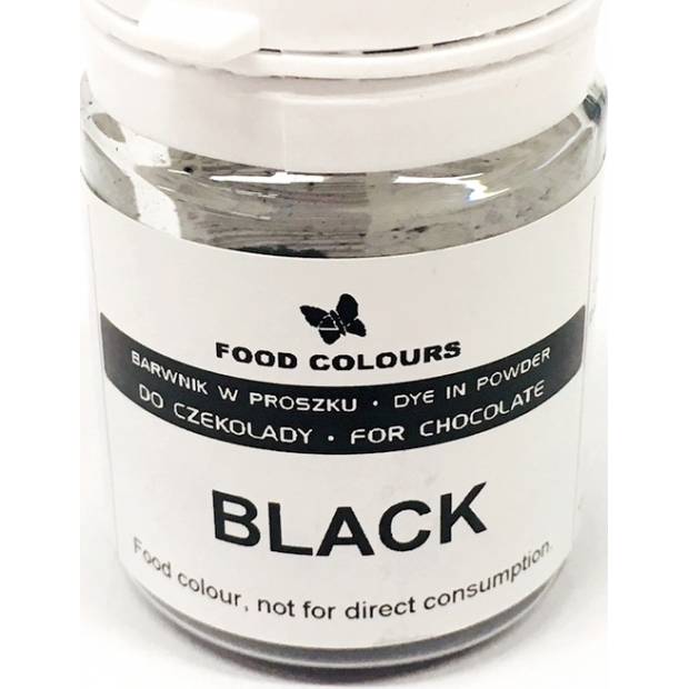 Prášková barva do čokolády Food Colours Black (20 g) WS-P-245 dortis