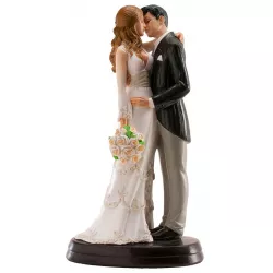 Svatební figurka na dort 18cm něžný polibek