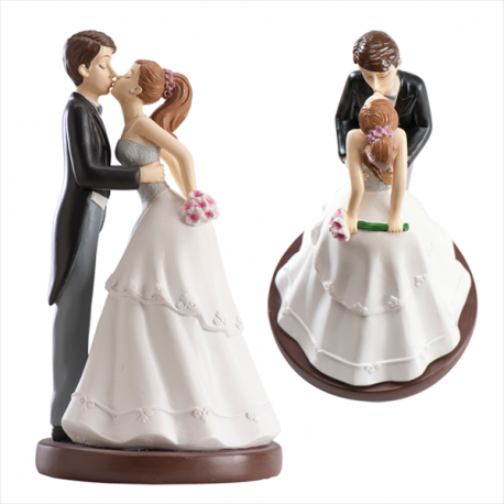 Svatební figurka na dort polibek 16cm