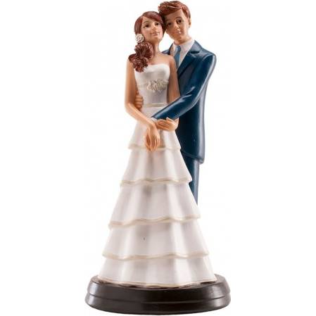 Svatební figurka na dort 18cm něžné objetí