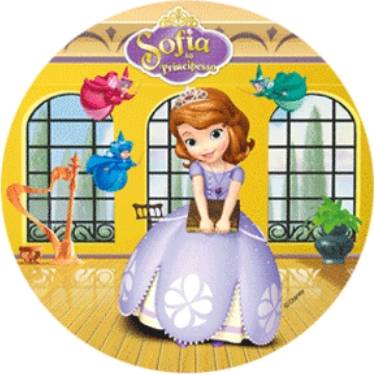 Jedlý papír princezna Sofia a hodné víly 21cm