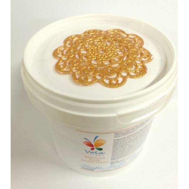 Sweet Lace sladká krajka zlatá (200 g) 0123 dortis