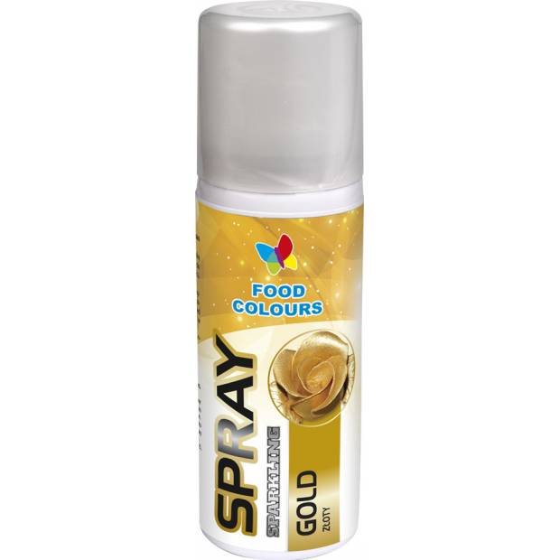 Barva ve spreji Food Colours Gold (50 ml) Zlatá 4907 dortis