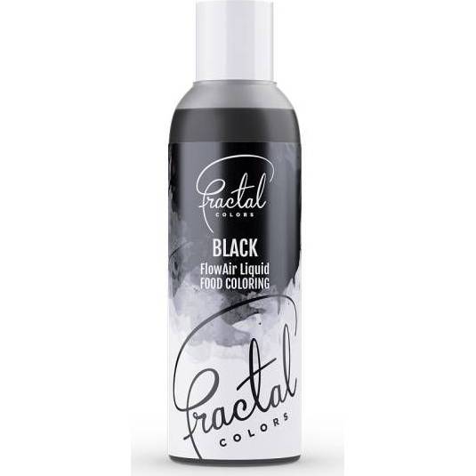 Airbrush barva tekutá Fractal - Black (100 ml) 6117 dortis