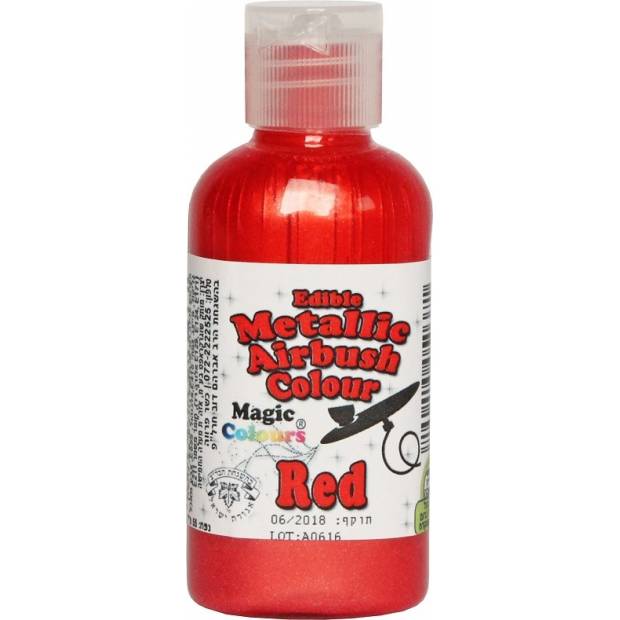Airbrush barva perleťová Magic Colours (55 ml) Red ABMRED dortis