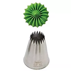 Cukrářská zdobící špička řezaná S/F18