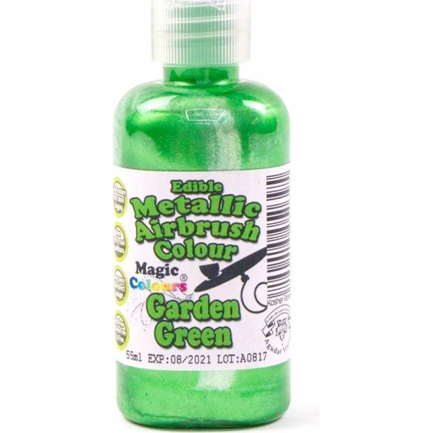 Airbrush barva perleťová Magic Colours (55 ml) Garden Green ABMGRN dortis