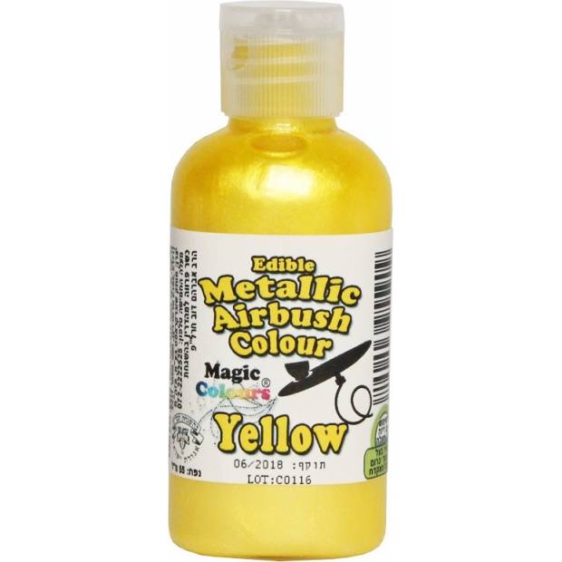 Airbrush barva perleťová Magic Colours (55 ml) Yellow ABMYEL dortis
