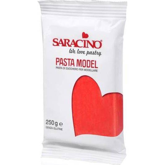 Modelovací hmota červená 250 g DEC022A Saracino