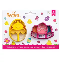 Vykrajovátko velikonoční vajíčko a vajíčka v ošatce