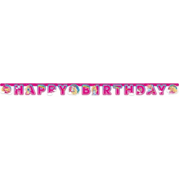 Girlanda happy birthday Barbie 200x15cm