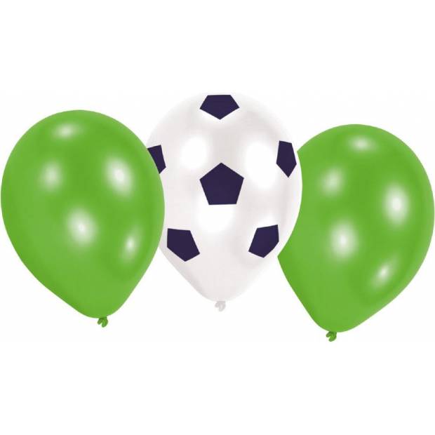 Latexové balónky na fotbalovou párty 6ks 22,8cm