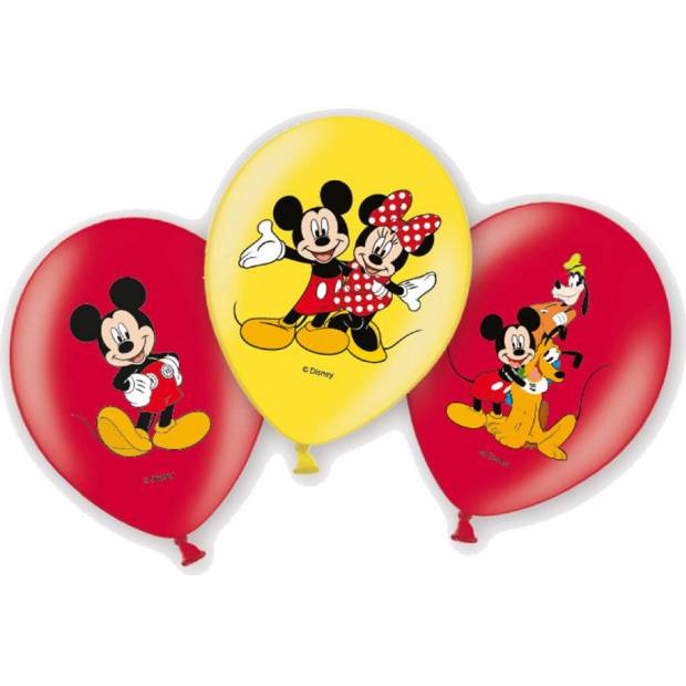 Latexový balónek Mickey 6ks 27,5cm