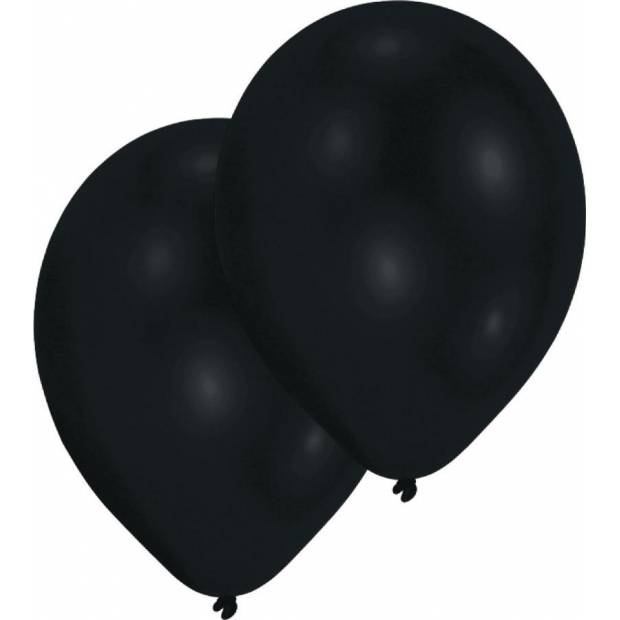 Latexové balónky perleťově černé 10ks 27,5cm