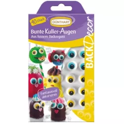 Oči na cupcaky 40ks jednotlivé barevné