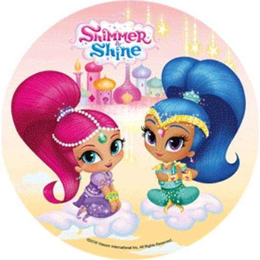 Jedlý papír Shimmer and Shine na mraku