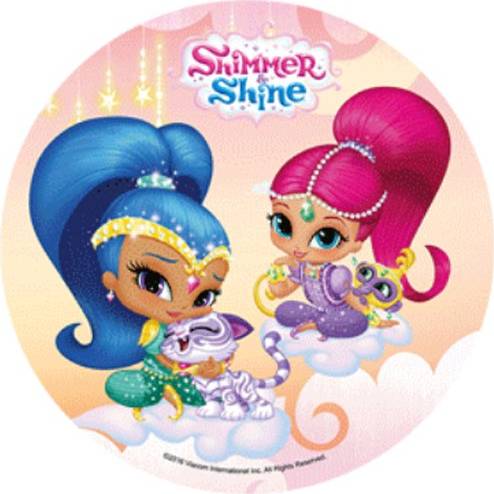 Jedlý papír Shimmer and Shine a mazlíčci