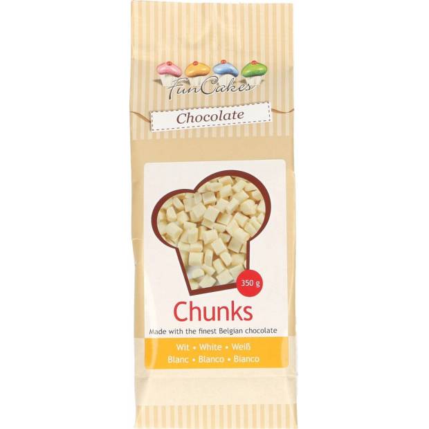 Termostabilní kousky - bílá čokoláda Chunks 350g