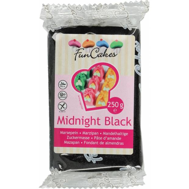 Vynikající marcipán 1:5 černý Midnight Black 250g