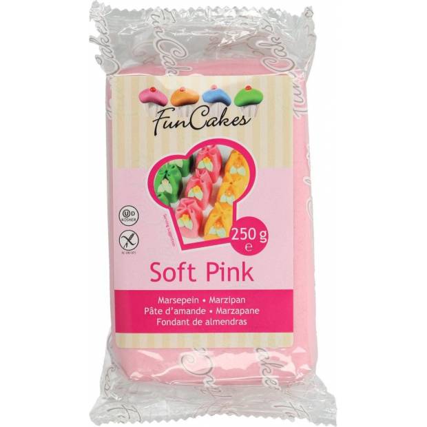 Vynikající marcipán světle růžvoý Soft Pink 250g 1:5