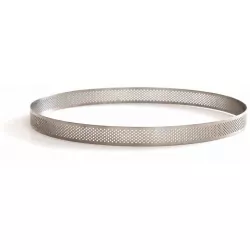 Nerezová forma na tartaletky kruh 8x3,5cm Microforata perforovaná