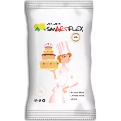 Smartflex Velvet Citron 1 kg v sáčku (Potahovací a modelovací hmota na dorty) 0145 dortis