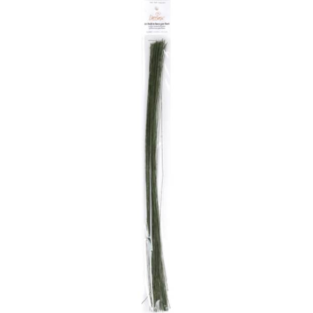 Květinové drátky zelené silné 50ks 40cm