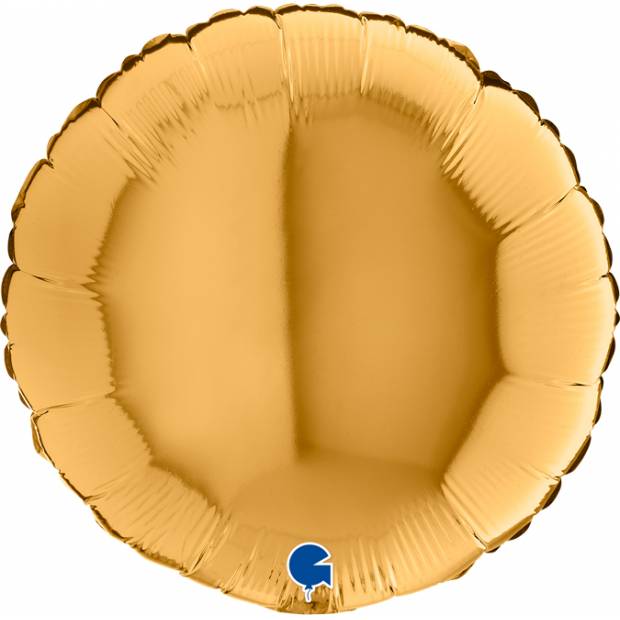 Nafukovací balónek kulatý 46cm zlatý