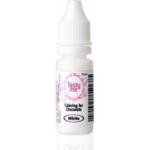 Tekutá barva do čokolády Tasty Me (10 ml) White 5828 dortis