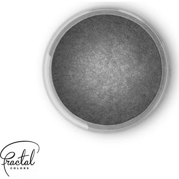 Dekorativní prachová perleťová barva Fractal - Dark Silver (2,5 g)