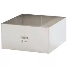 Dortový ráfek nerezový čtverec 28x28x6cm