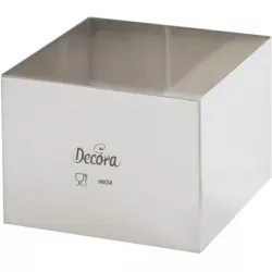 Dortový ráfek nerezový čtverec 12x12x6cm