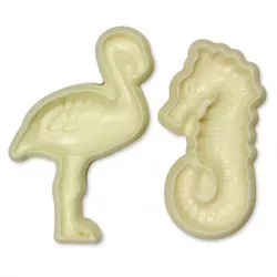 Plastová forma mořský koník a plameňák 3,5x6cm  - JEM