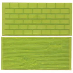 Strukturální podložka zeď a dřevo 14x7cm  - FMM