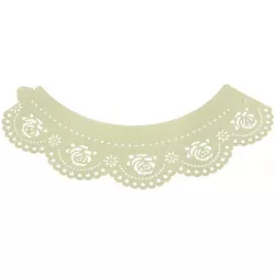 Ozdobný límec na košíčky 12ks růže