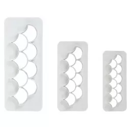 Vykrajovátko 3ks na rybí šupiny