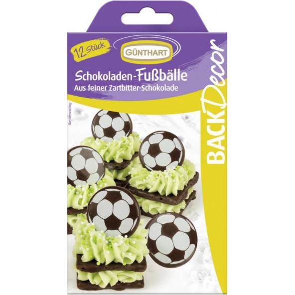 Čokoládová dekorace fotbalový míč 12ks