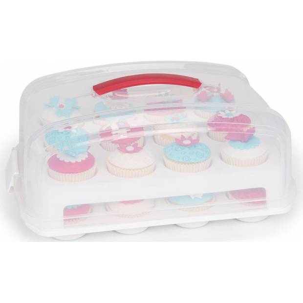 Plastový box na 24kusů cupcakes 39cm