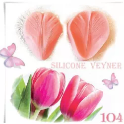 Silikonová forma žilkovač tulipán 6,5x5cm - Galias Moulds