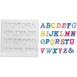 Silikonová formička abeceda 18x15mm