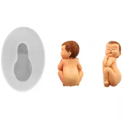 Silikonová formička spící miminko 20x10mm