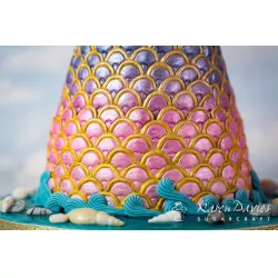 Silikonová forma struktura šupiny 19,5x10cm - Karen Davies