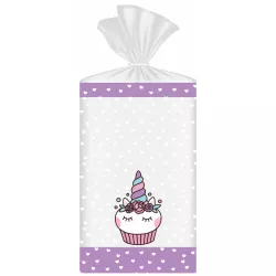 Pytlíček na sladkosti a čokoládu 10ks 24x15cm unicorn