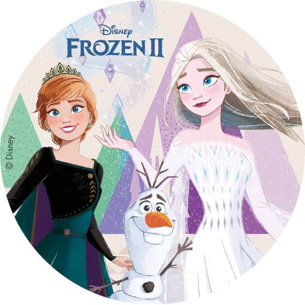 Jedlý papír Frozen 2 Anna A Elsa 20cm