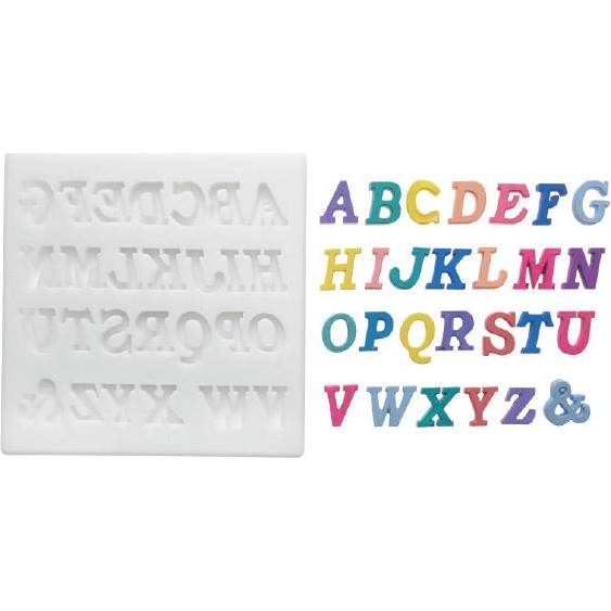 Silikonová formička abeceda 18x15mm