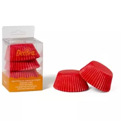 Košíčky na muffiny červené 75ks 5x3,2cm